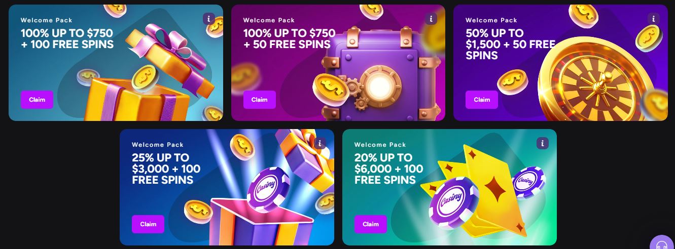 Casiny Casino Bonus Codes - What To Expect